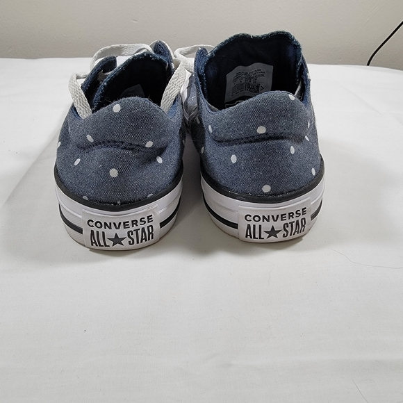 Converse Women’s size 7 Denim Poka Dot Shoes EUC - Picture 7 of 12